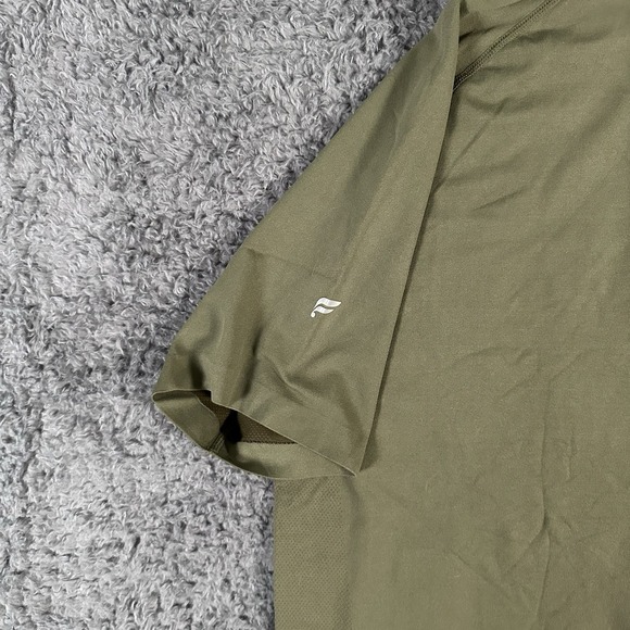 Fabletics Shirt Mens Large Green‎ Performnce Polo Nylon Athletic Fit Golf - Picture 4 of 8